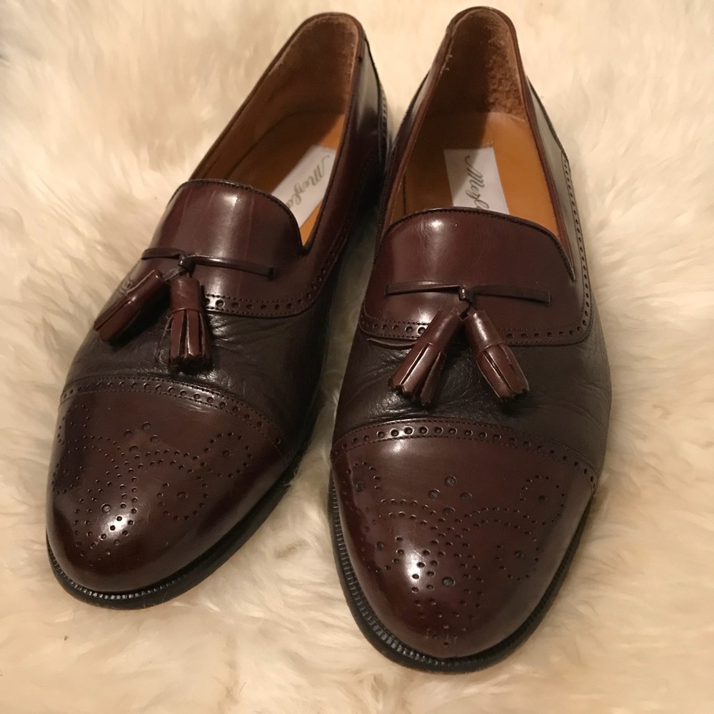 Mezlan Havana Tasseled Loafers